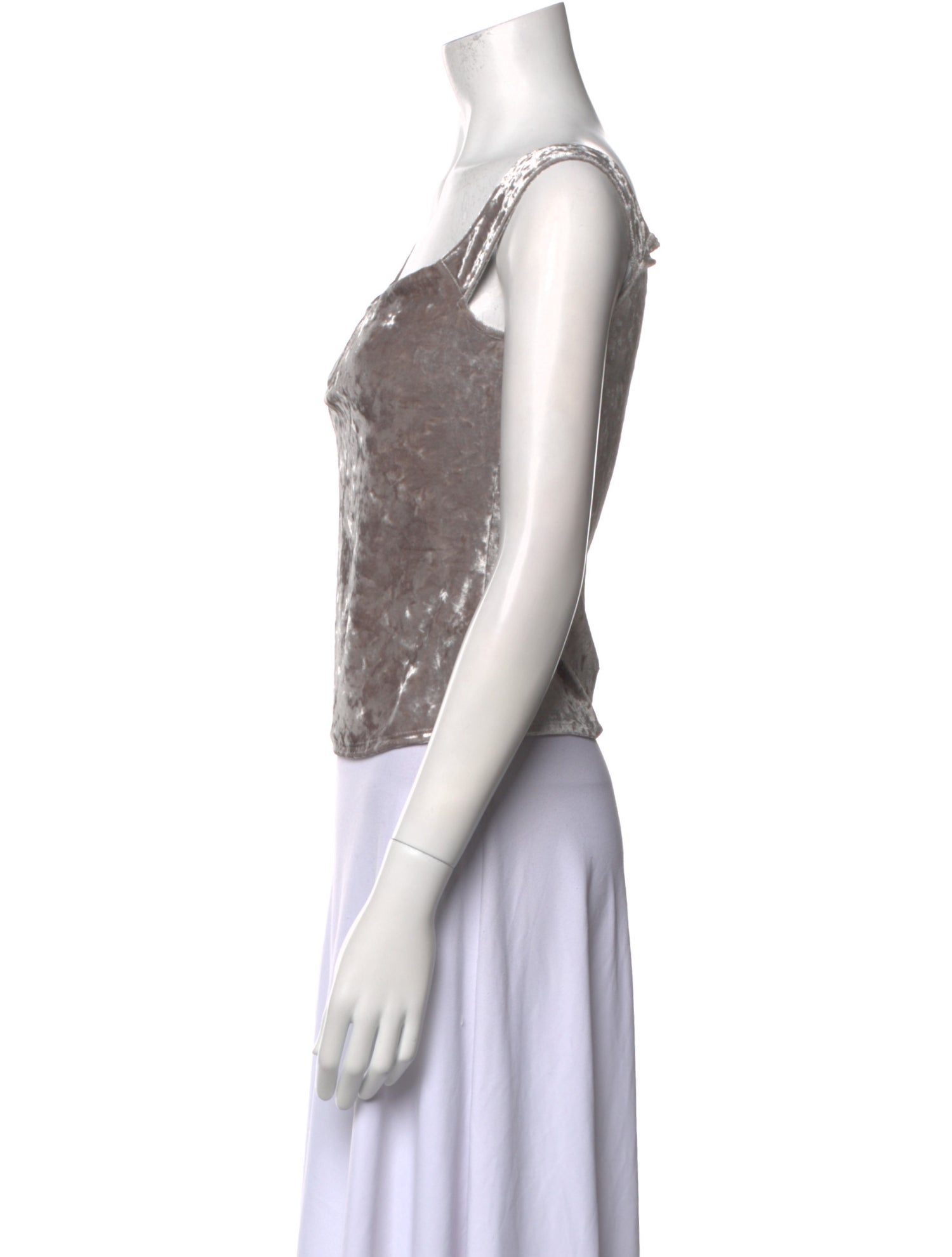 Reformation Square Neckline Sleeveless Crop Top