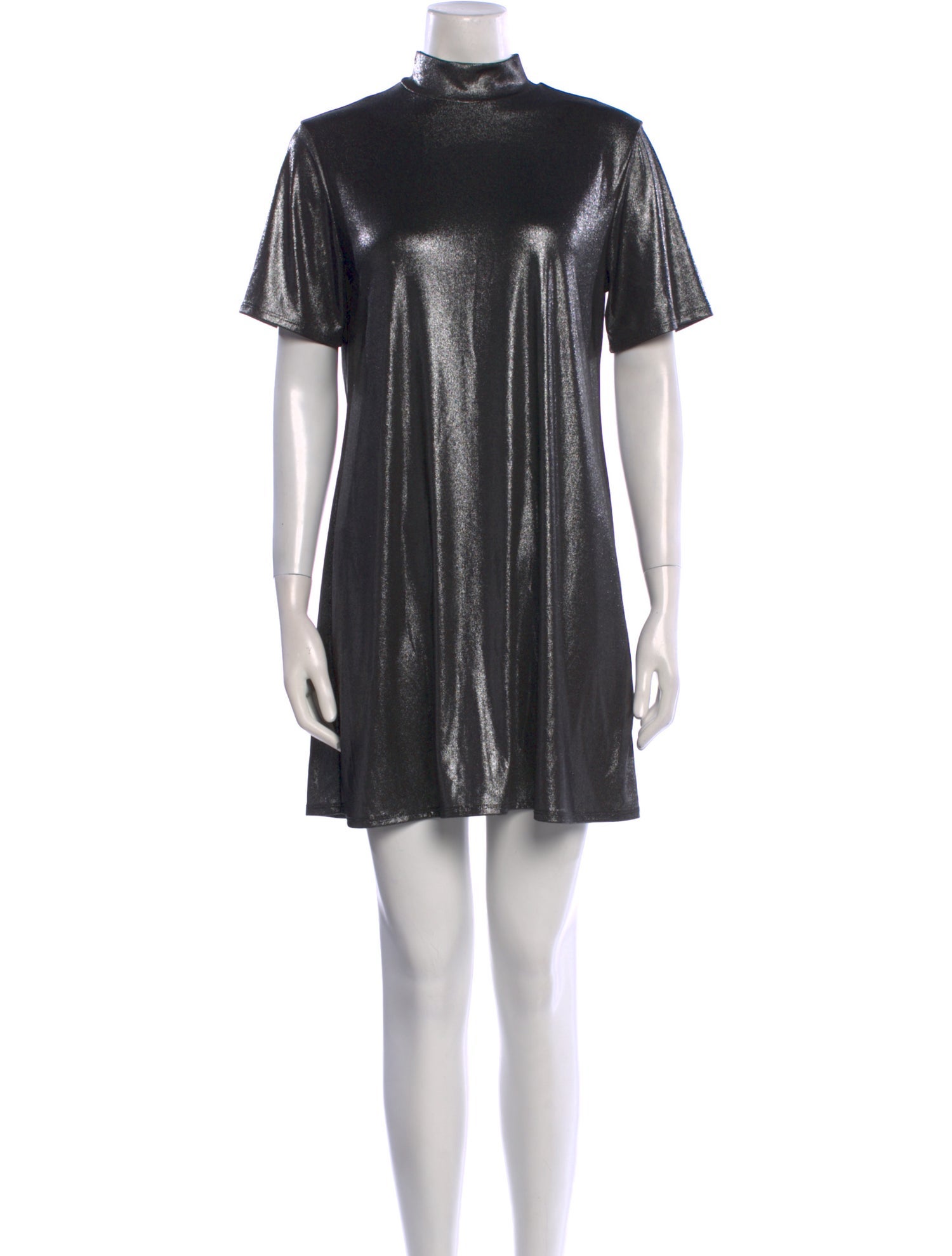 Reformation Mock Neck Mini Dress