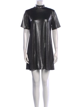 Reformation Mock Neck Mini Dress