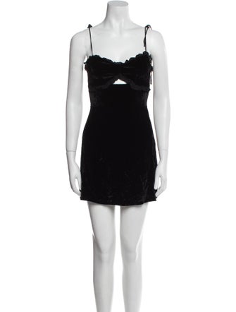 Reformation Square Neckline Mini Dress