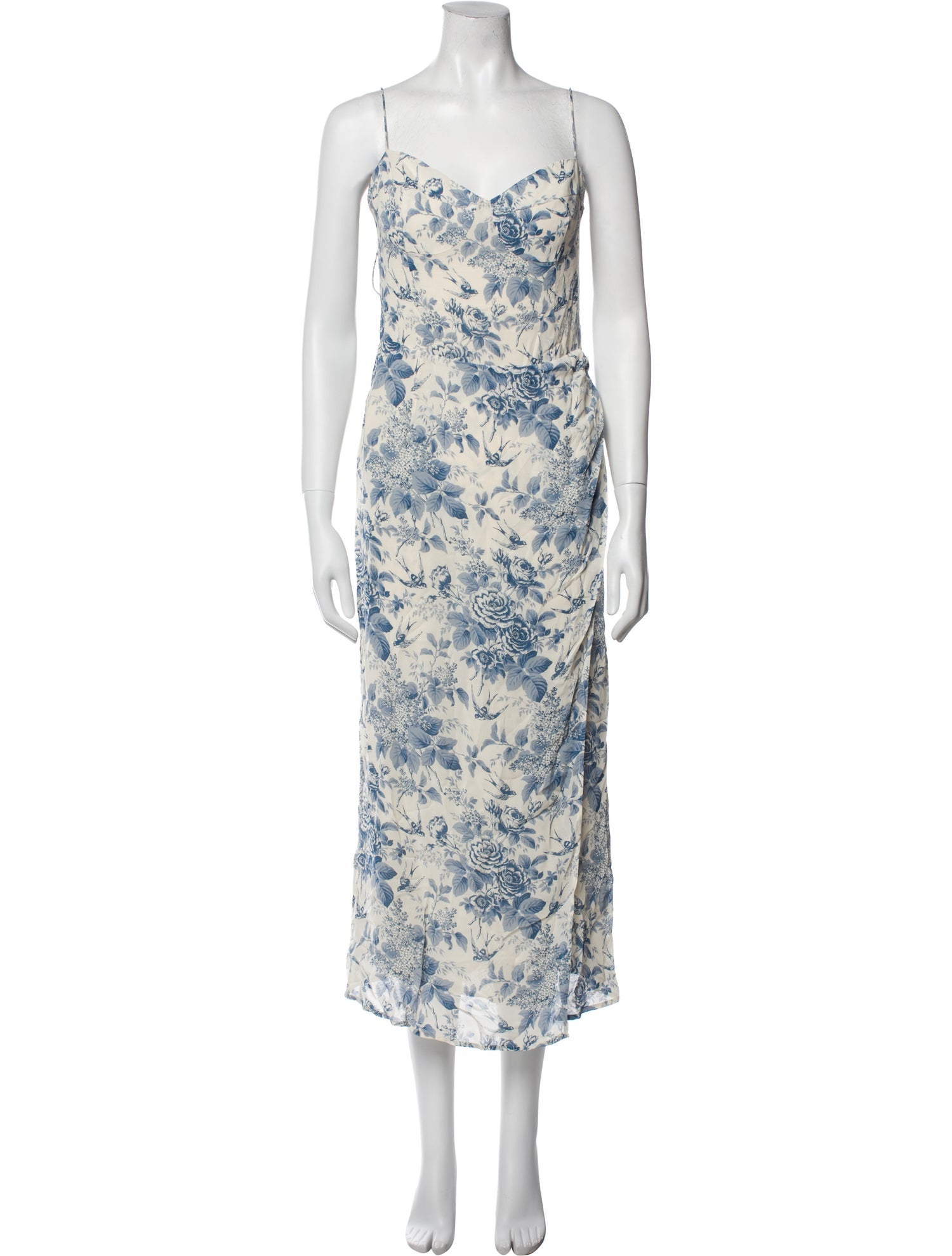 Reformation Floral Print Long Dress