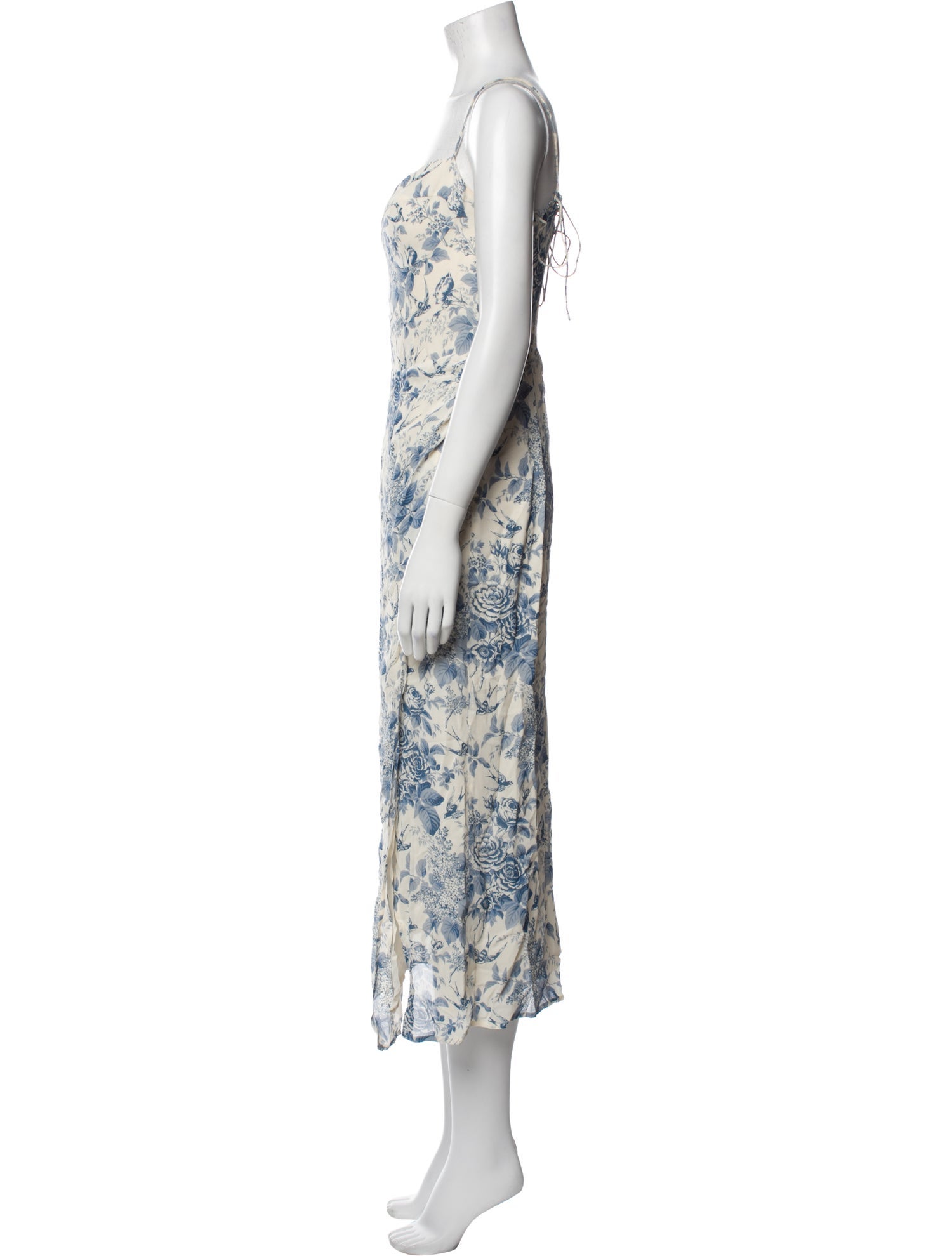 Reformation Floral Print Long Dress