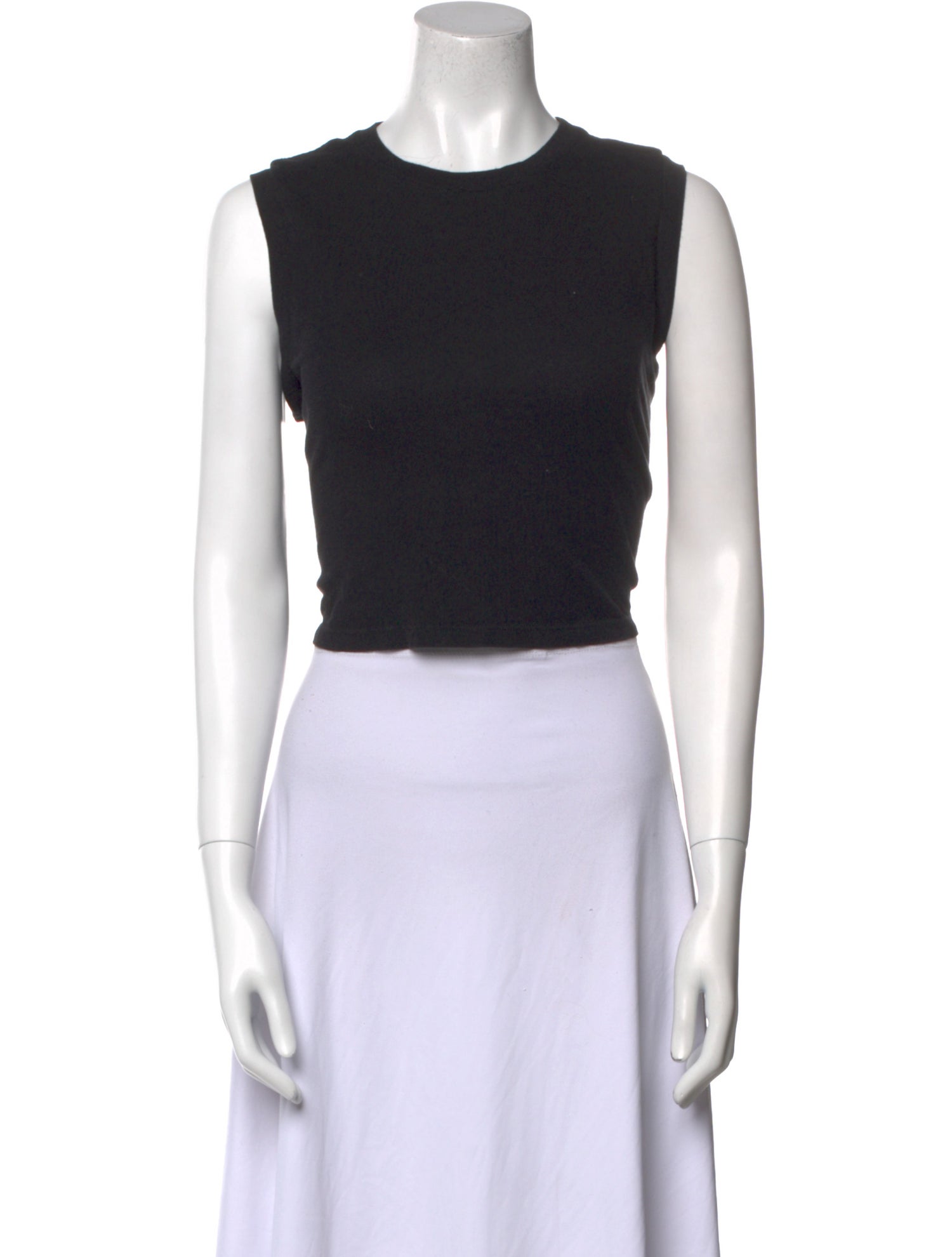 Reformation Crew Neck Sleeveless Crop Top