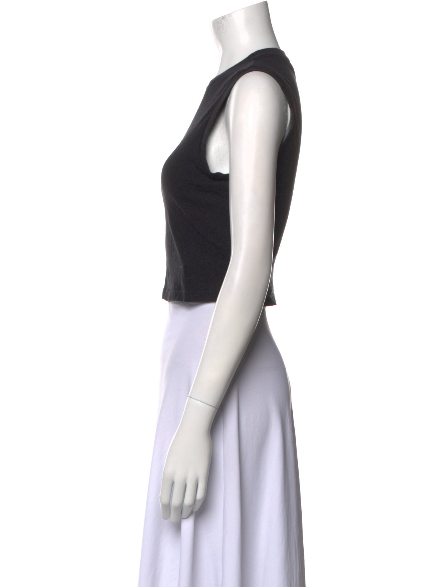 Reformation Crew Neck Sleeveless Crop Top