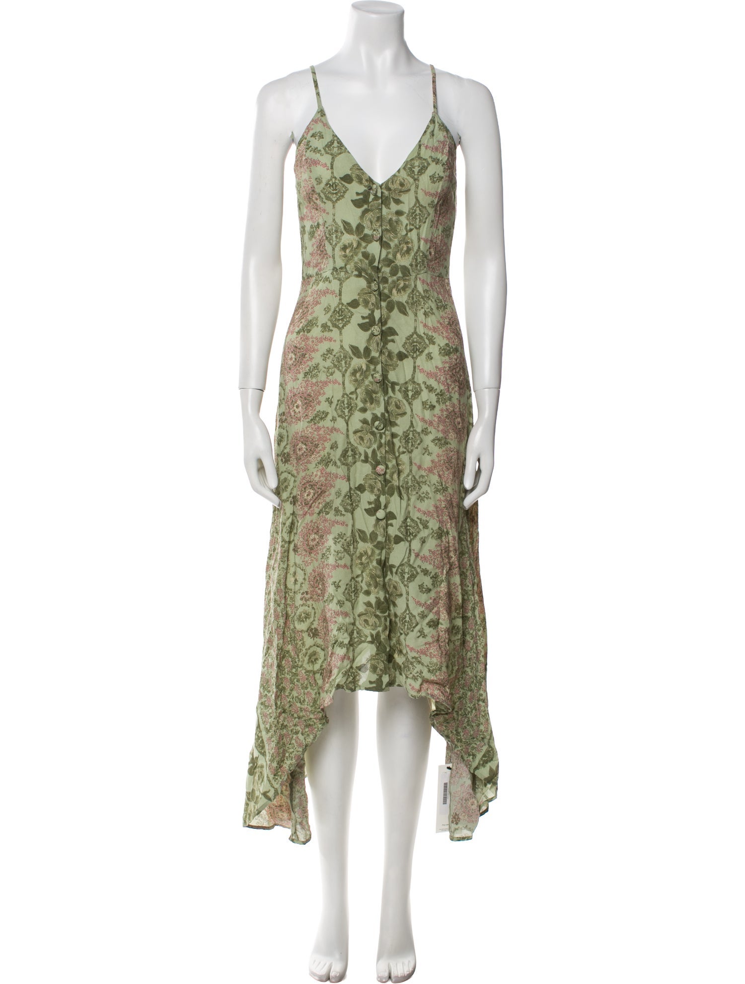 Reformation Floral Print Knee-Length Dress