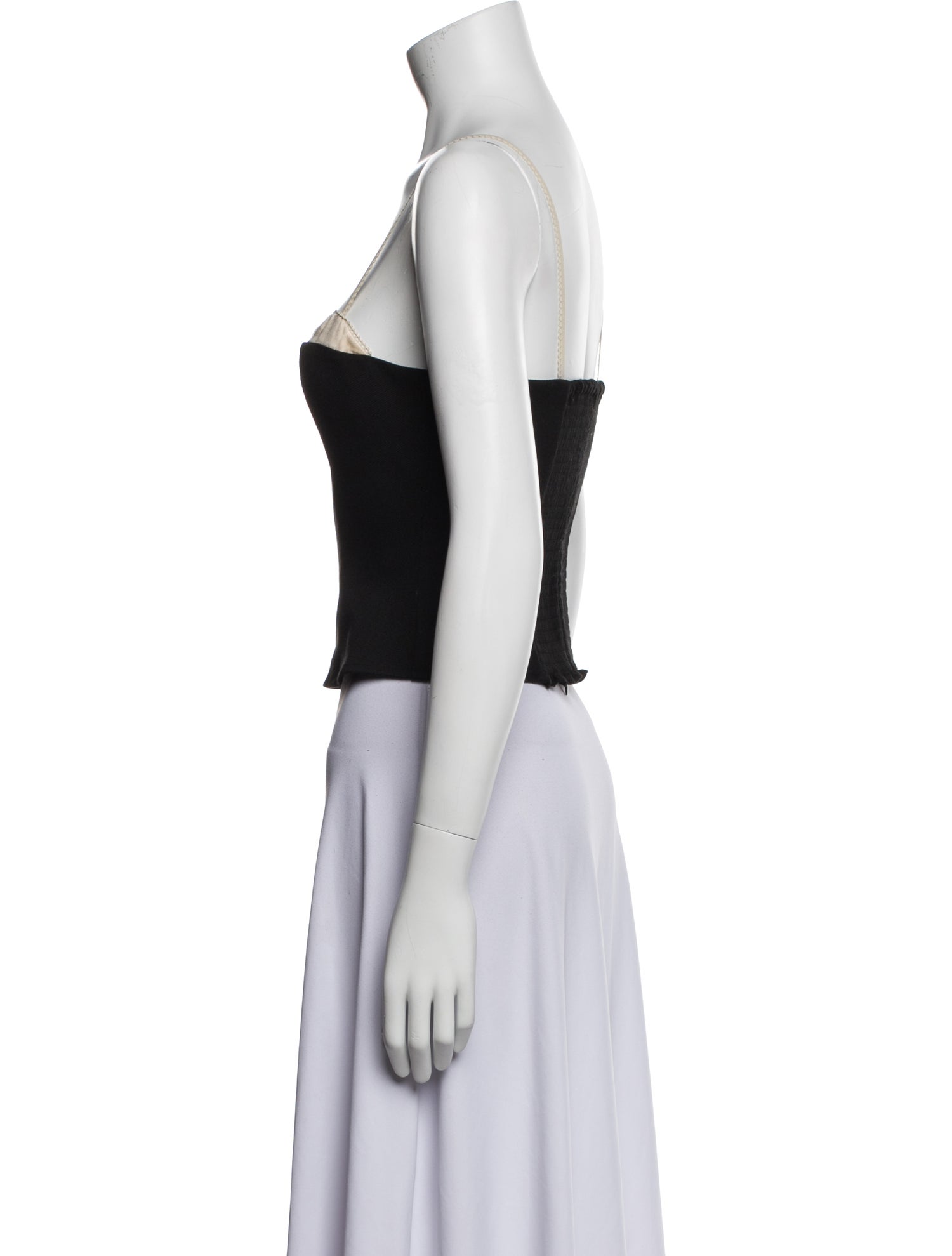 Reformation Square Neckline Sleeveless Crop Top
