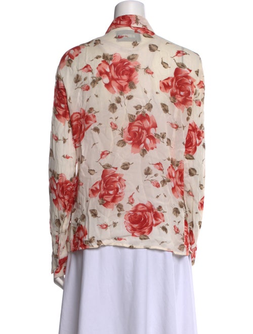 Reformation Floral Print Long Sleeve Blouse