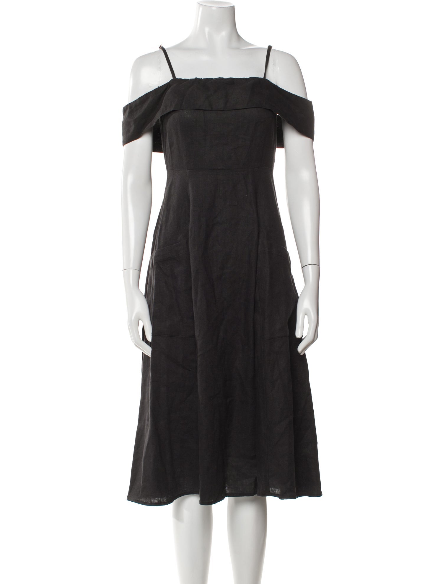 Reformation Off-The-Shoulder Midi Length Dress