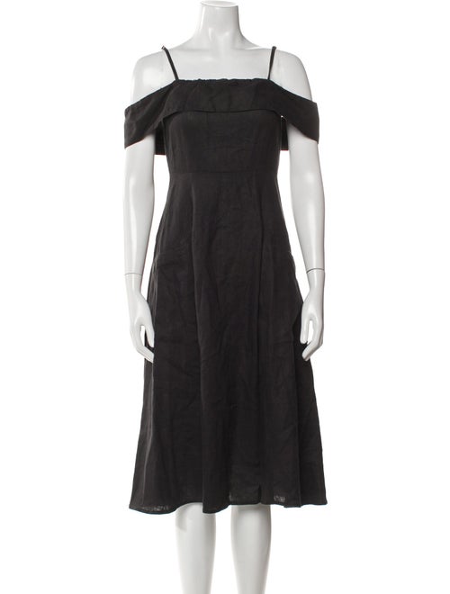 Reformation Off-The-Shoulder Midi Length Dress