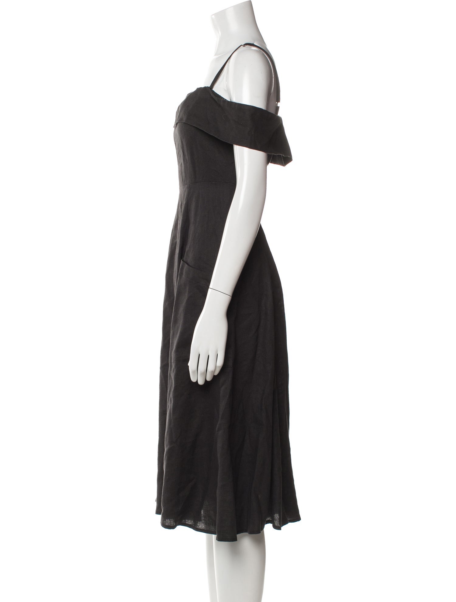 Reformation Off-The-Shoulder Midi Length Dress