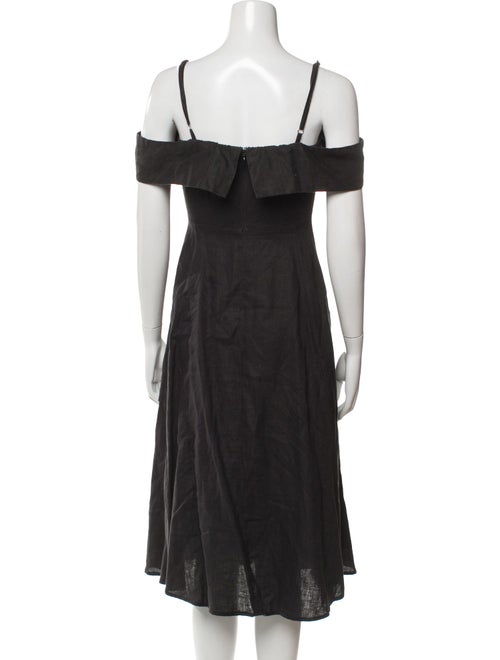 Reformation Off-The-Shoulder Midi Length Dress