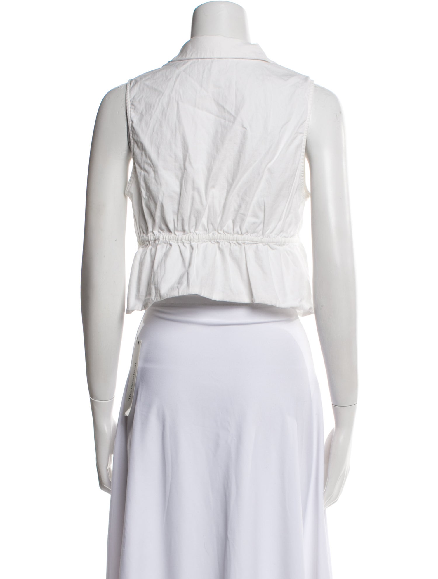 Reformation Linen Sleeveless Crop Top