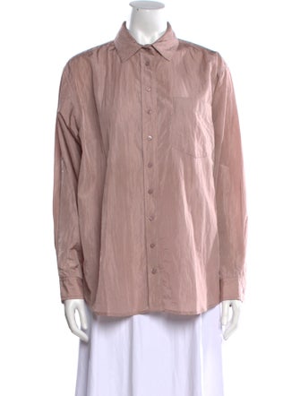 Reformation Long Sleeve Button-Up Top