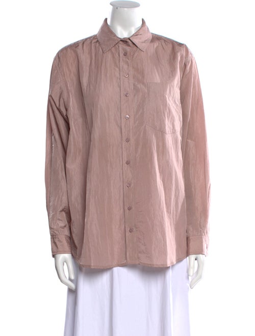 Reformation Long Sleeve Button-Up Top