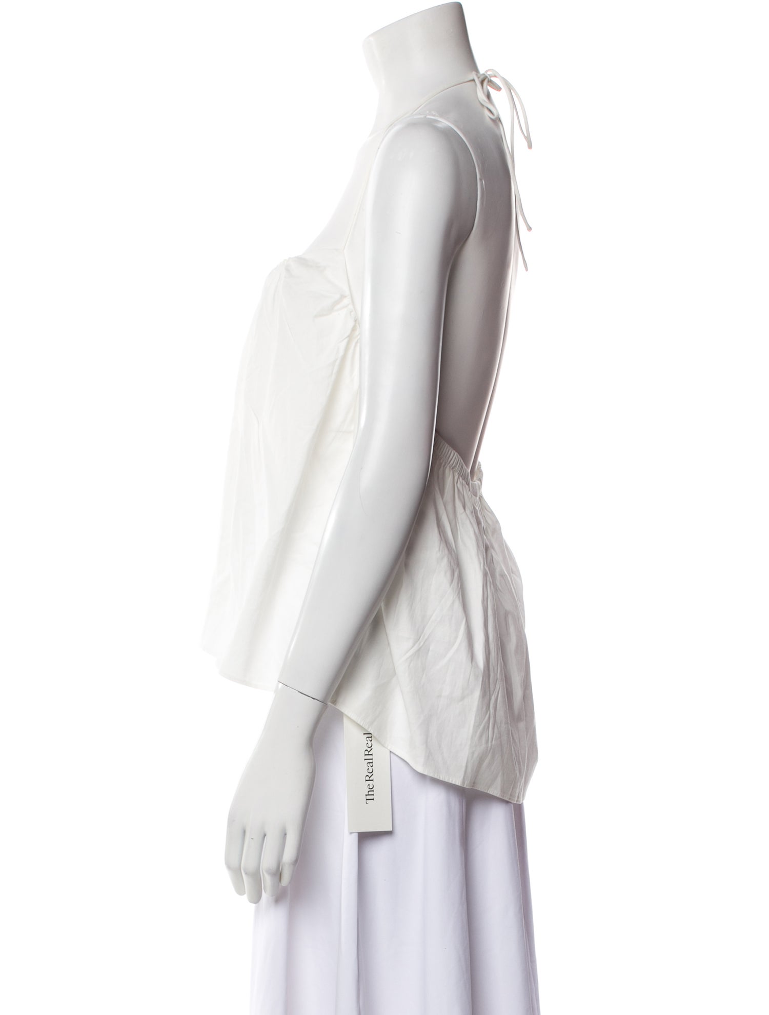 Reformation Square Neckline Sleeveless Crop Top