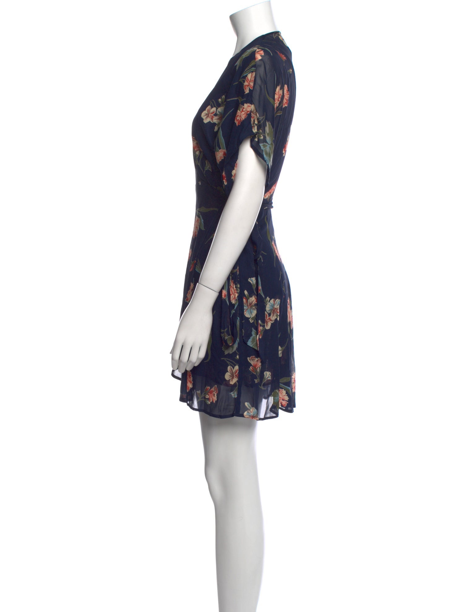 Reformation Floral Print Mini Dress