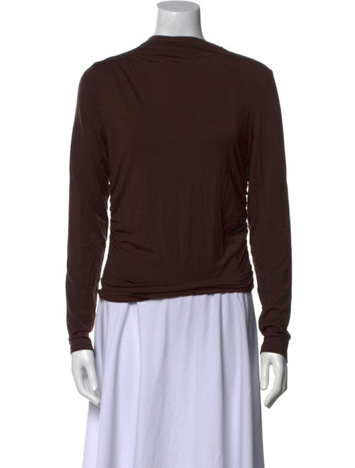 Reformation Mock Neck Long Sleeve Sweatshirt