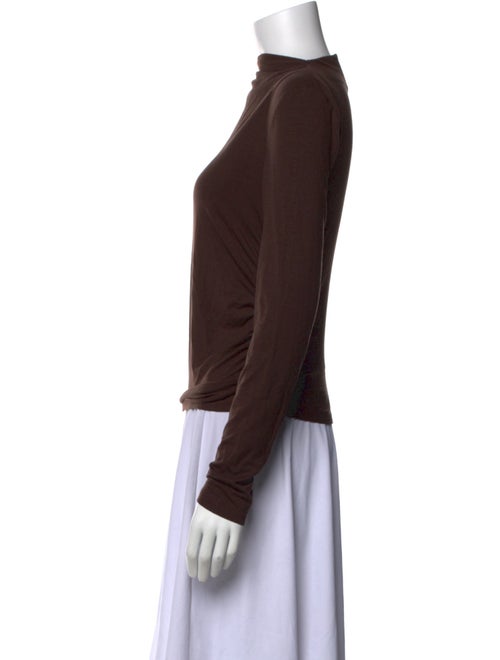 Reformation Mock Neck Long Sleeve Sweatshirt