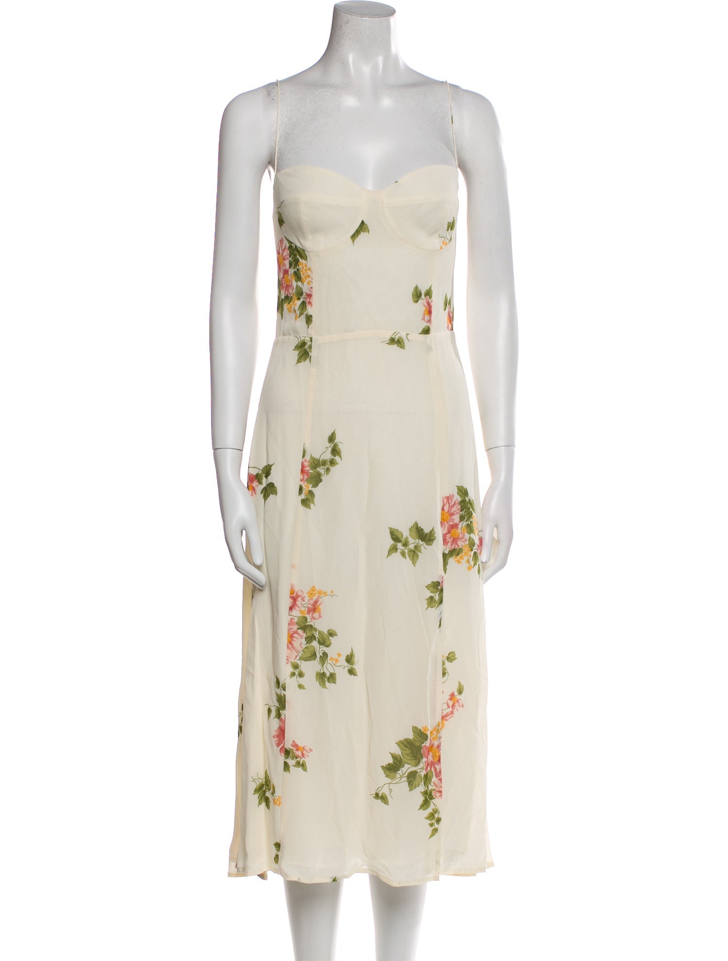 Reformation Floral Print Long Dress