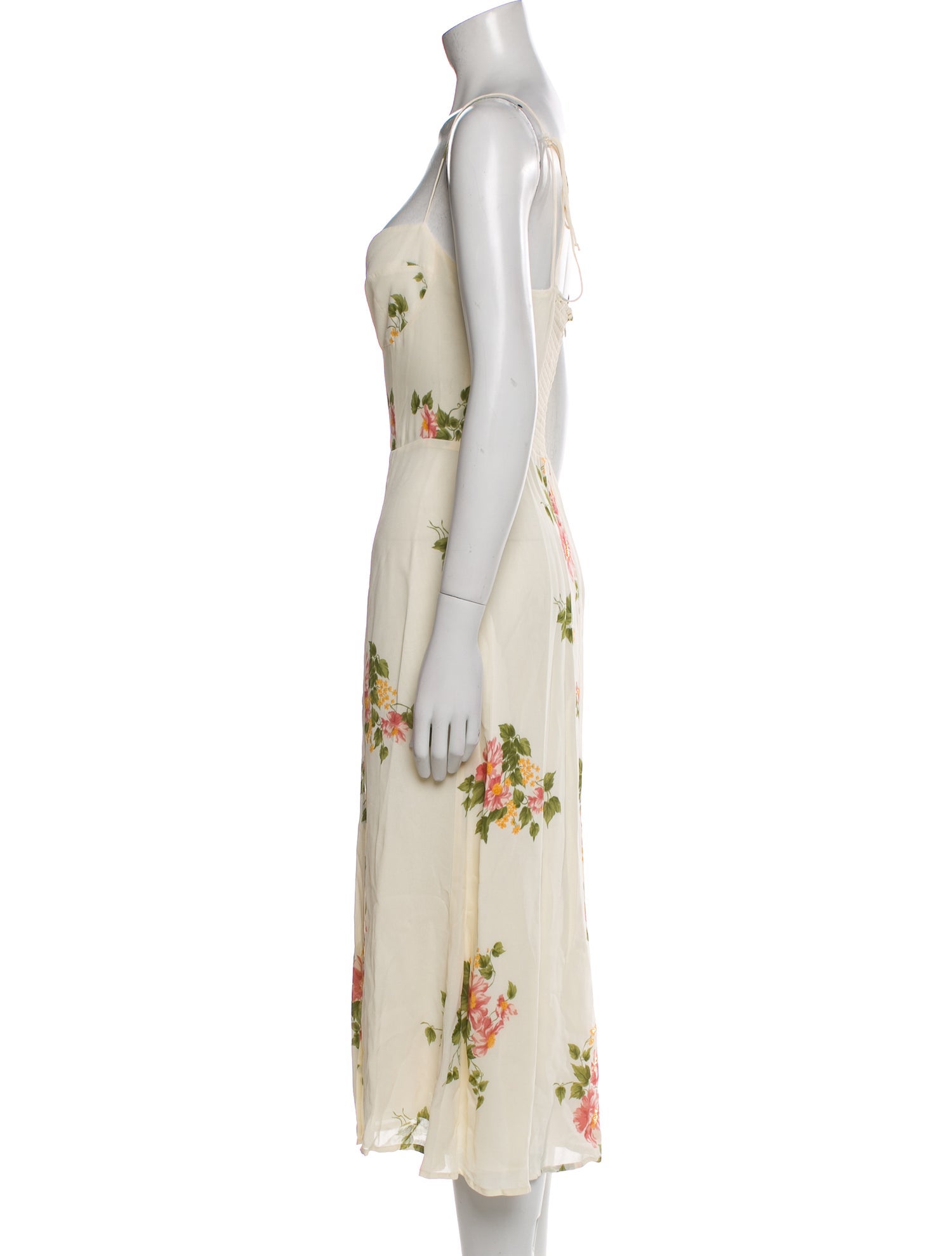 Reformation Floral Print Long Dress