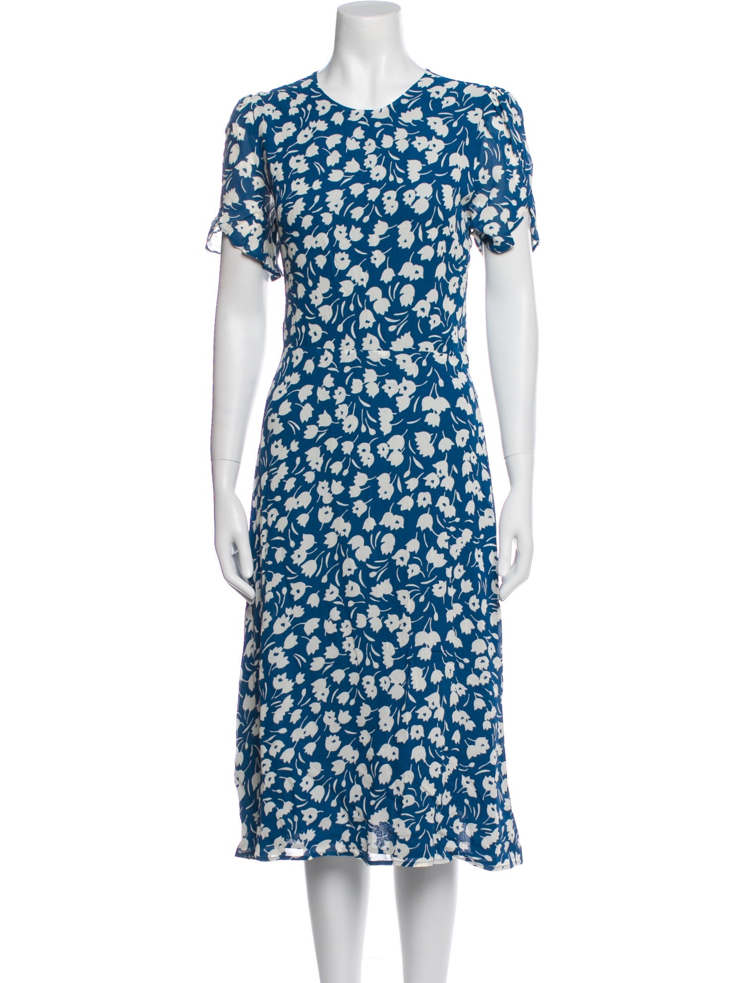 Reformation Floral Print Midi Length Dress w/ Tags