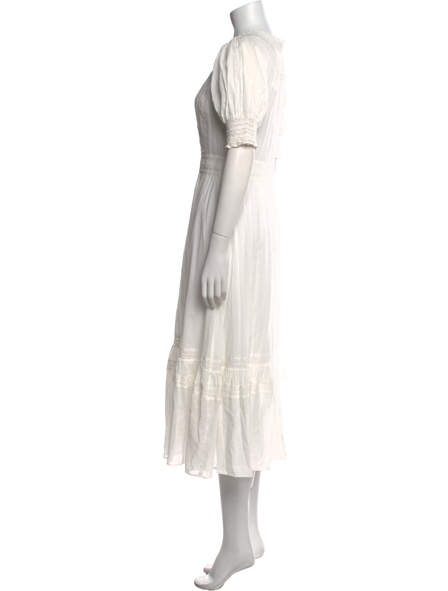 Reformation V-Neck Midi Length Dress