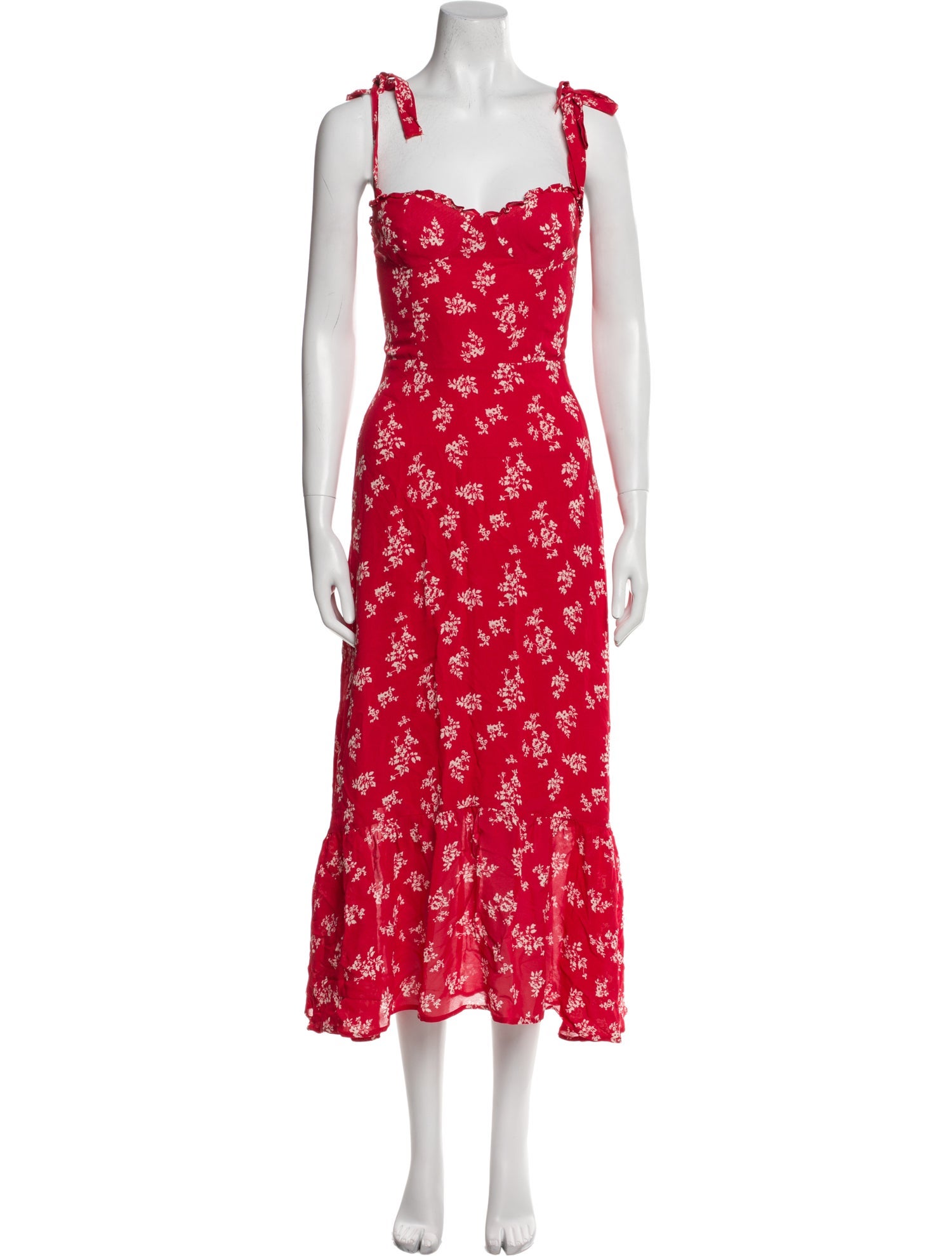 Reformation Floral Print Long Dress