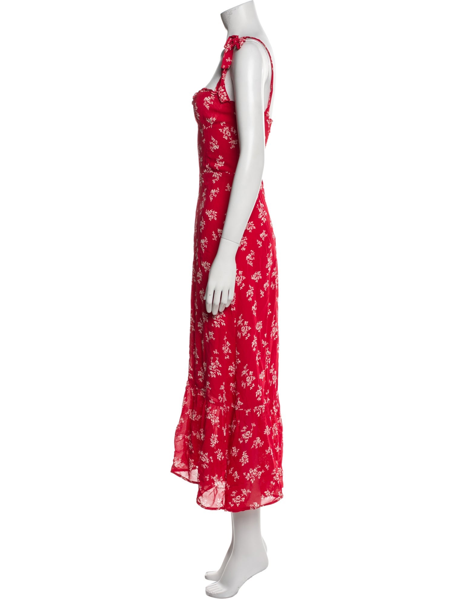 Reformation Floral Print Long Dress