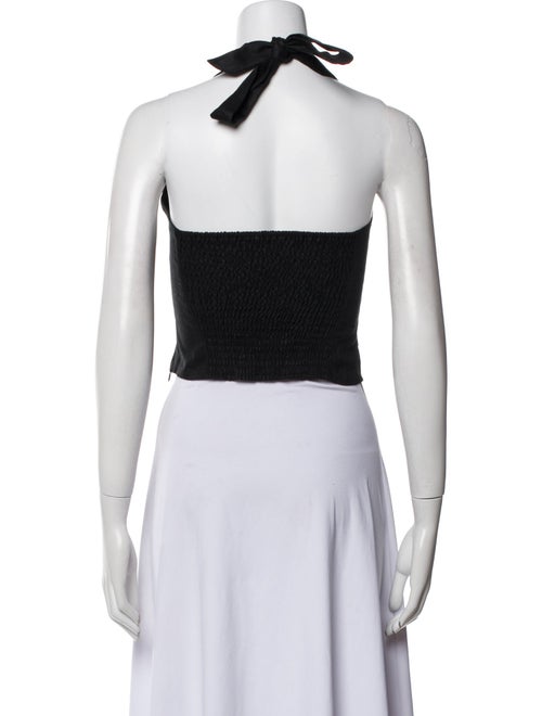 Reformation Linen Square Neckline Crop Top