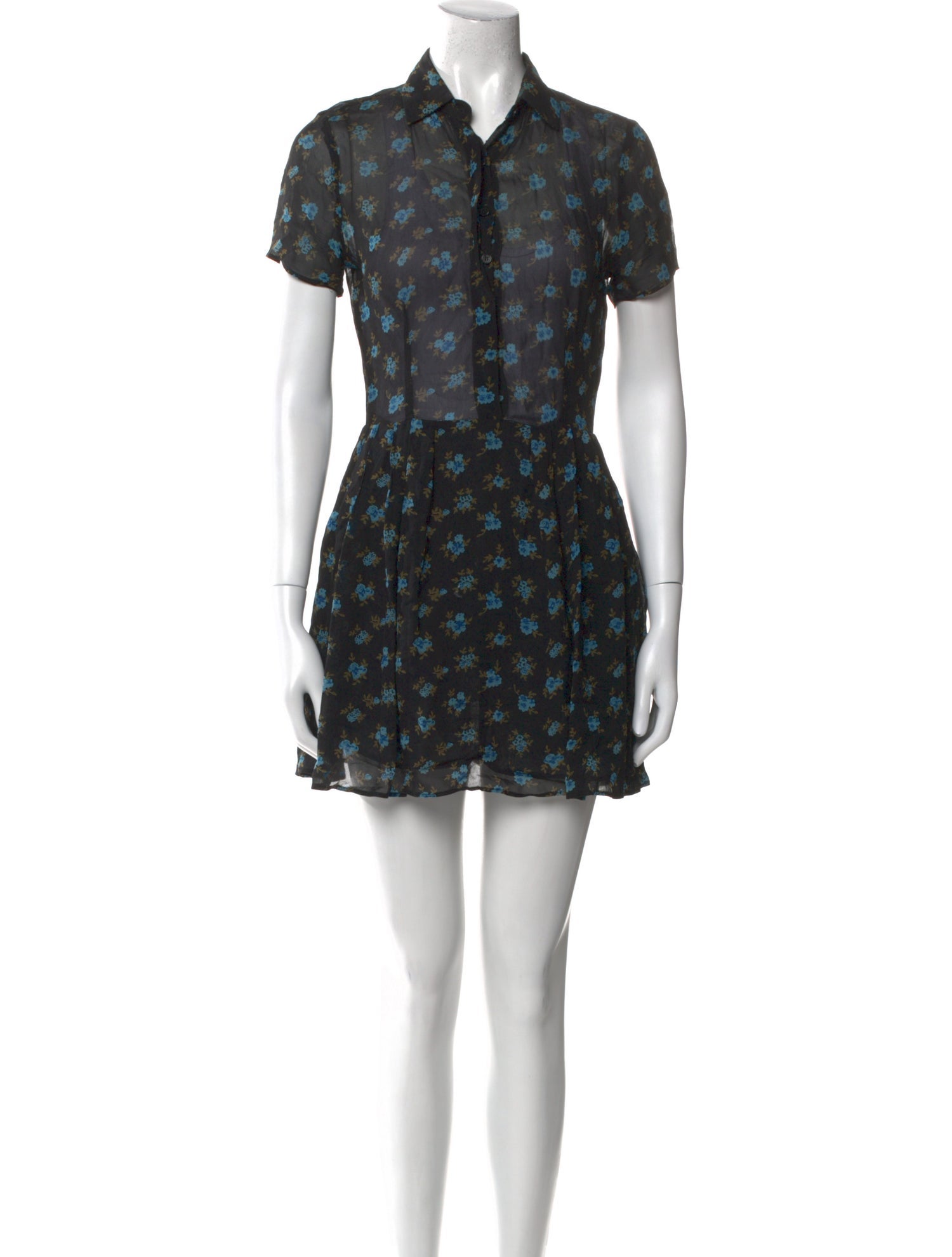 Reformation Floral Print Mini Dress