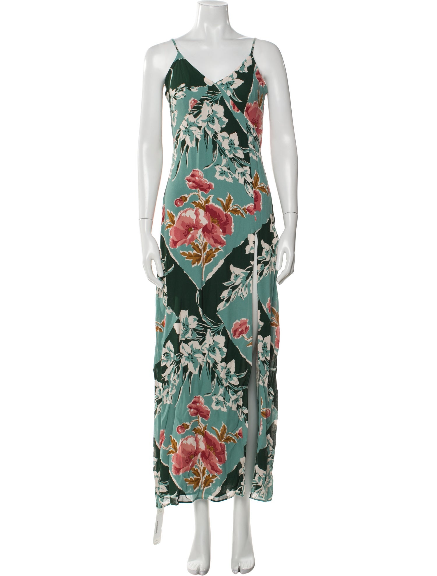 Reformation Floral Print Long Dress w/ Tags