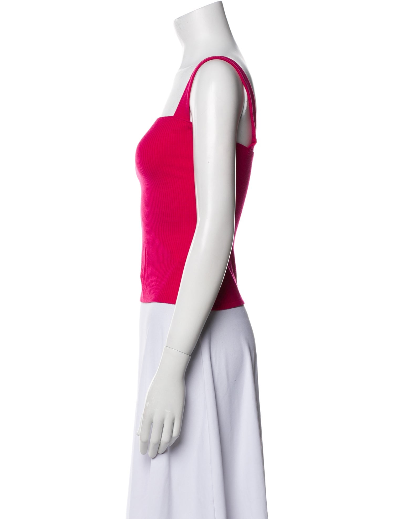 Reformation Square Neckline Sleeveless Crop Top