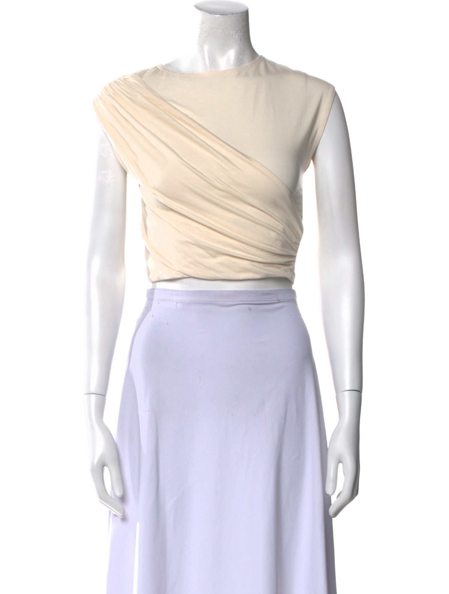 Reformation Scoop Neck Short Sleeve Crop Top