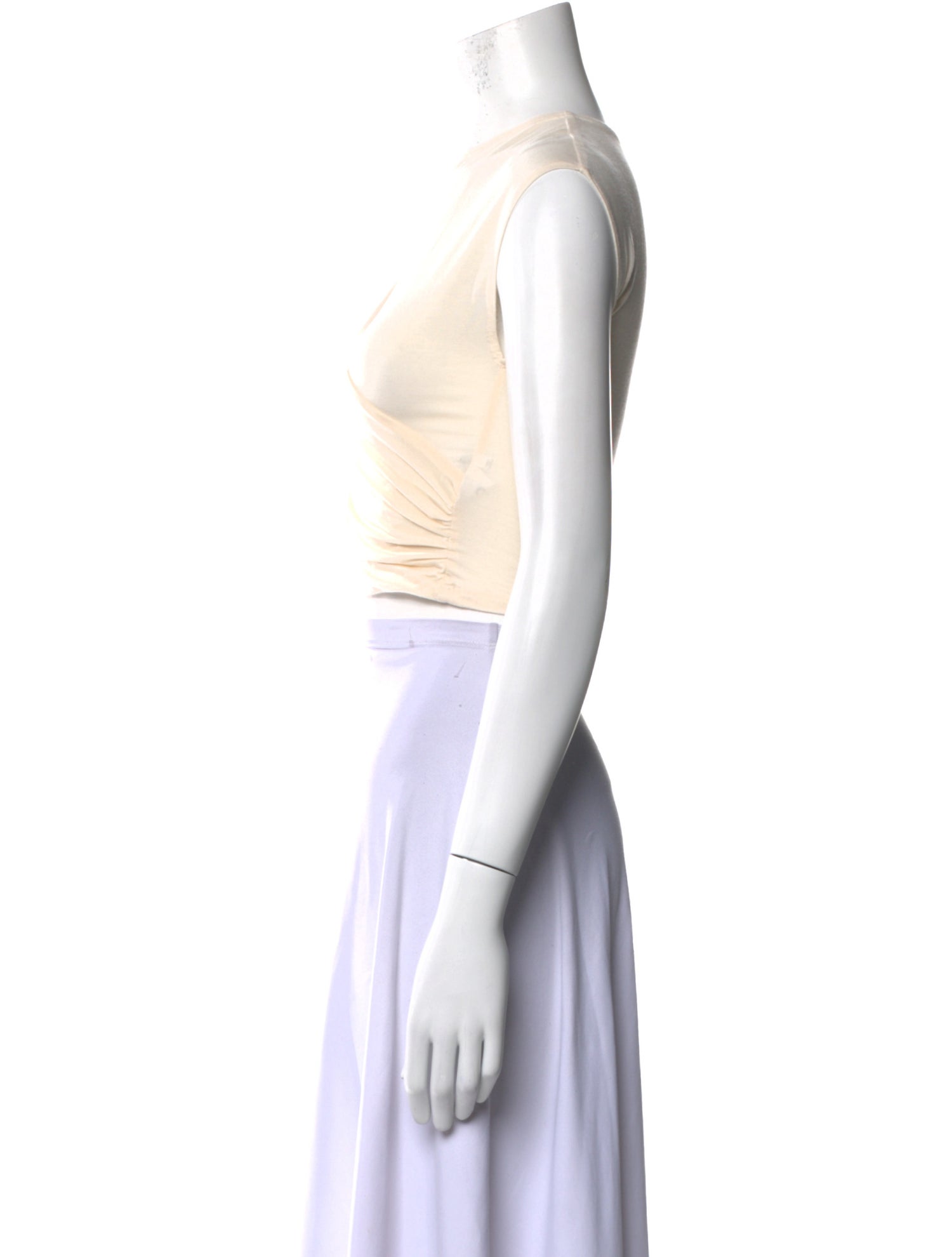 Reformation Scoop Neck Short Sleeve Crop Top