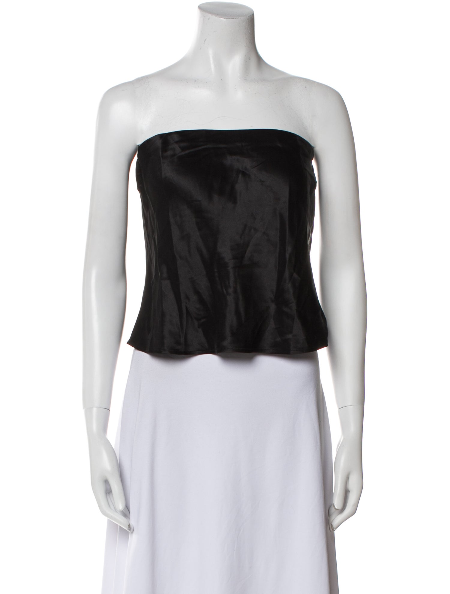 Reformation Silk Strapless Crop Top w/ Tags