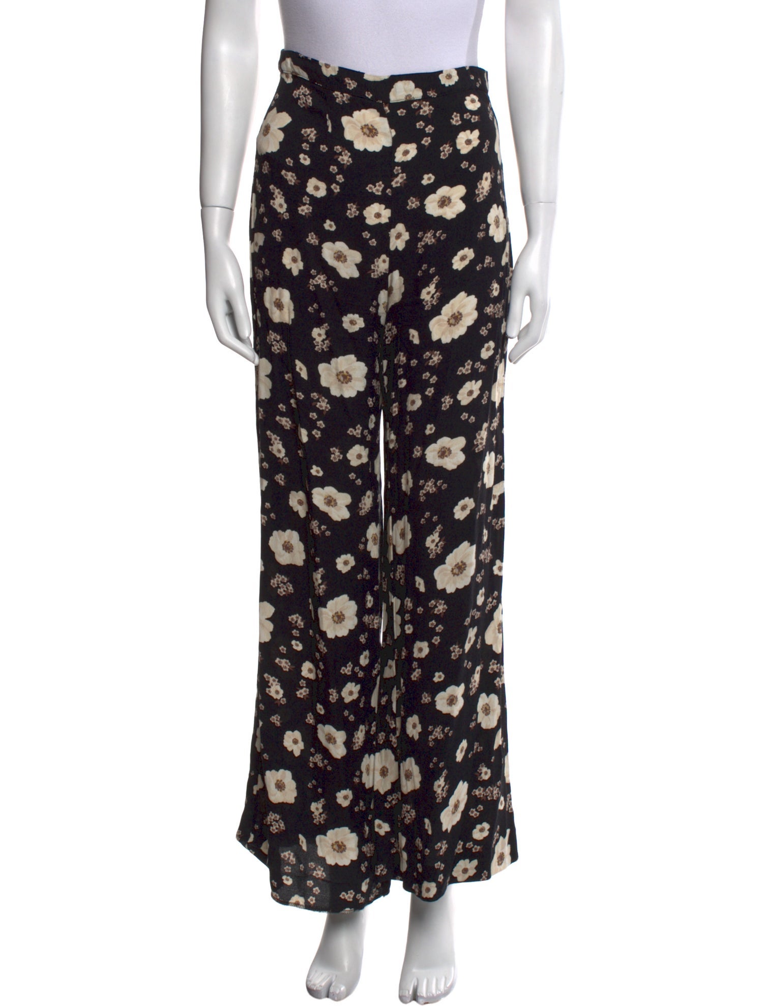 Reformation Floral Print Wide Leg Pants