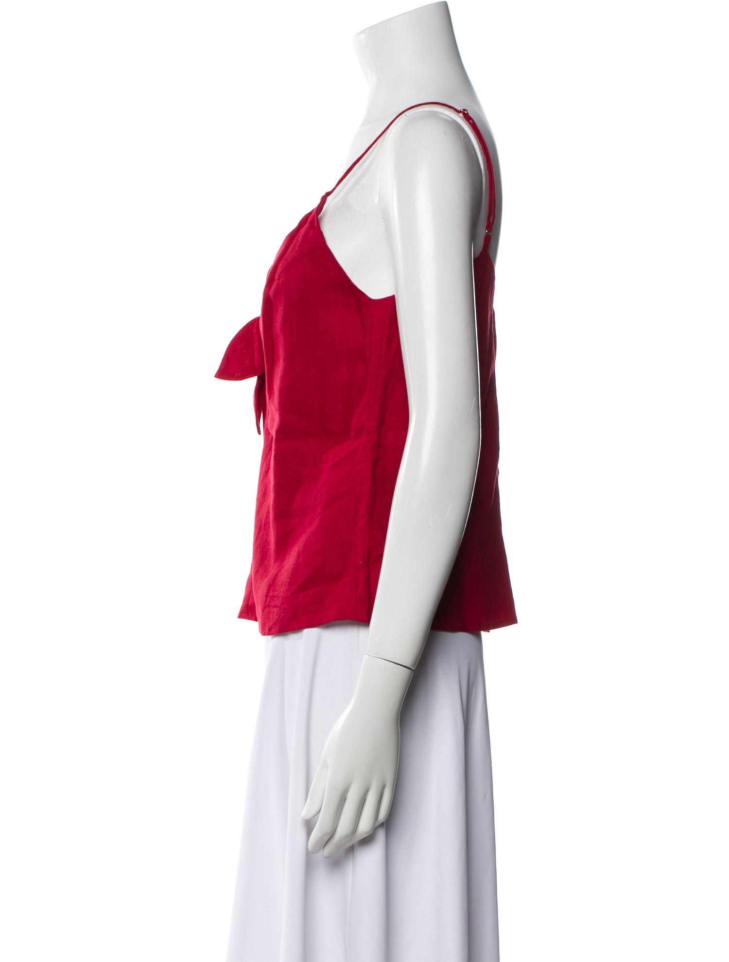 Reformation Linen V-Neck Top