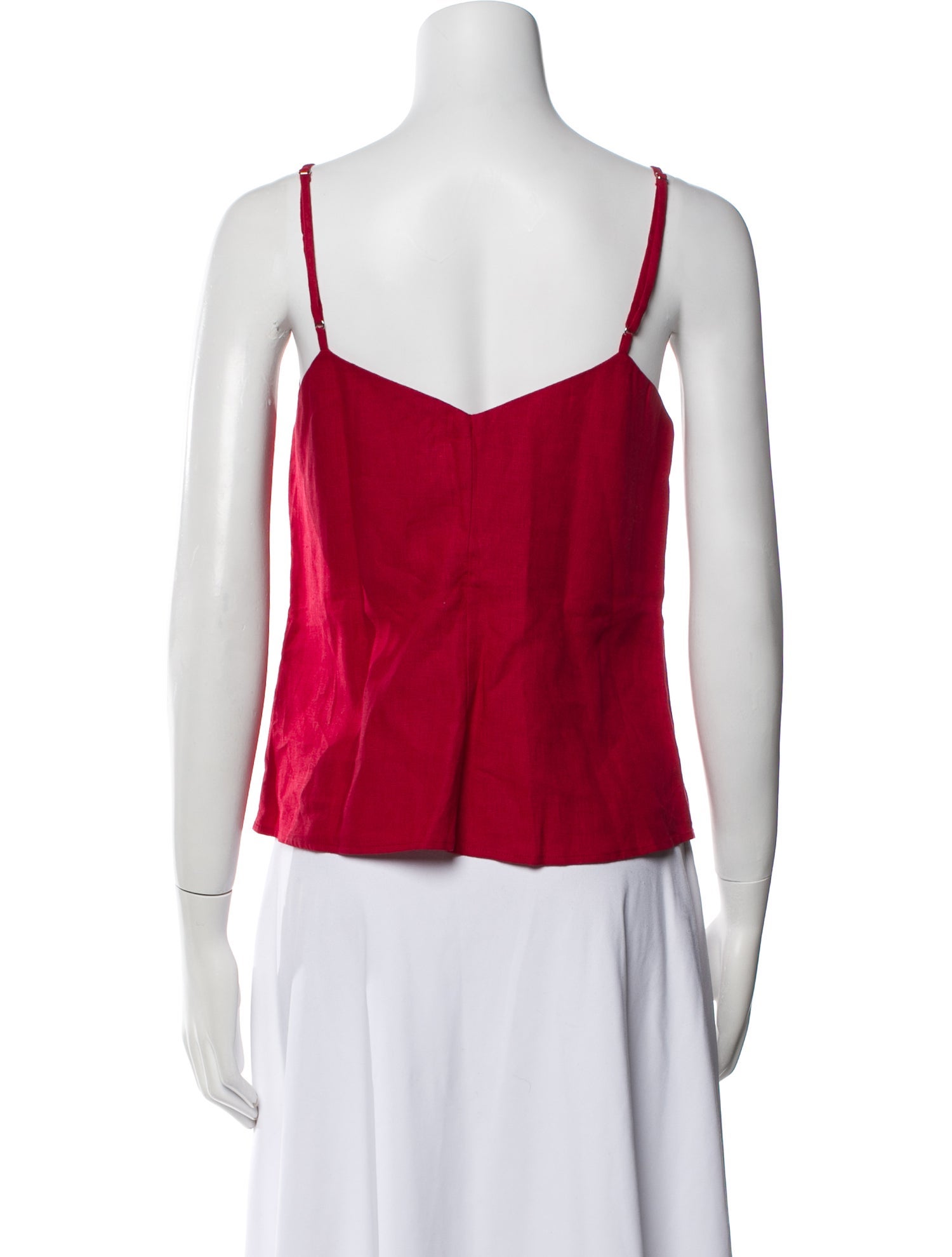 Reformation Linen V-Neck Top