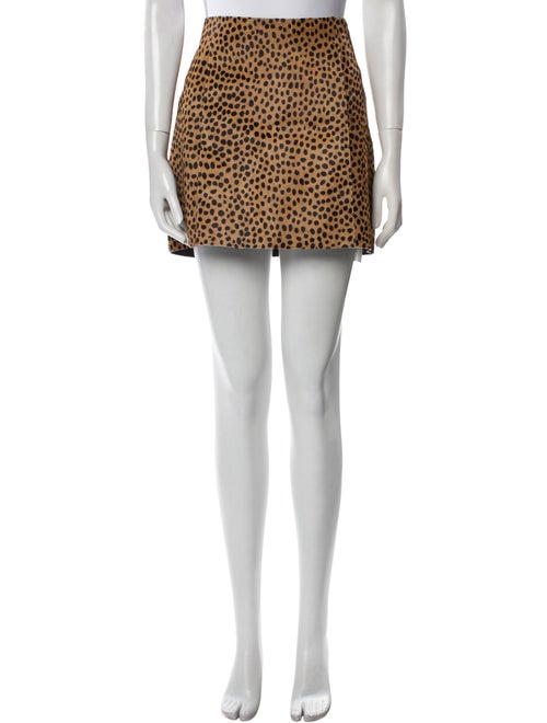 Reformation Leather Mini Skirt