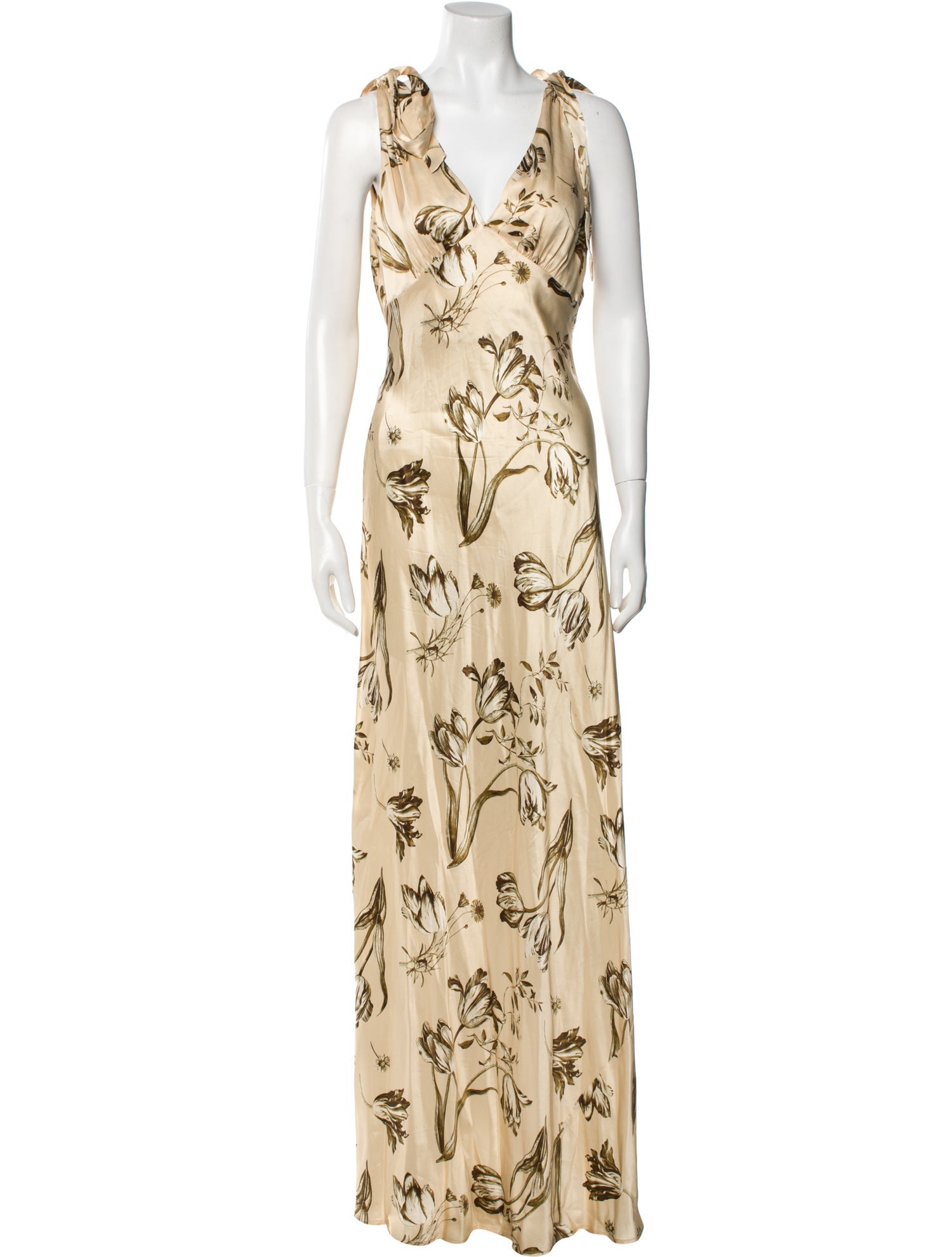 Reformation Silk Long Dress