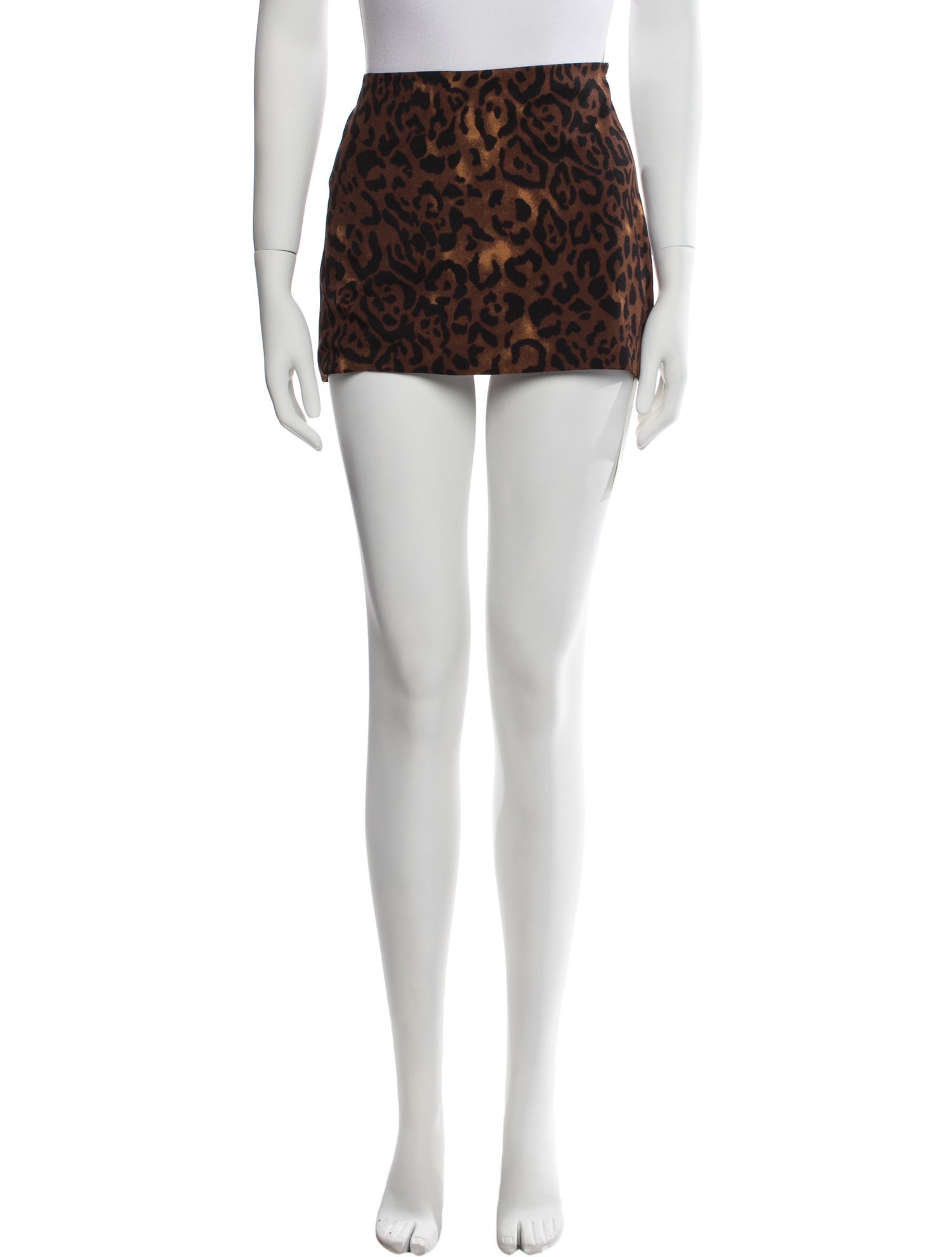 Reformation x Laura Harrier Animal Print Mini Skirt