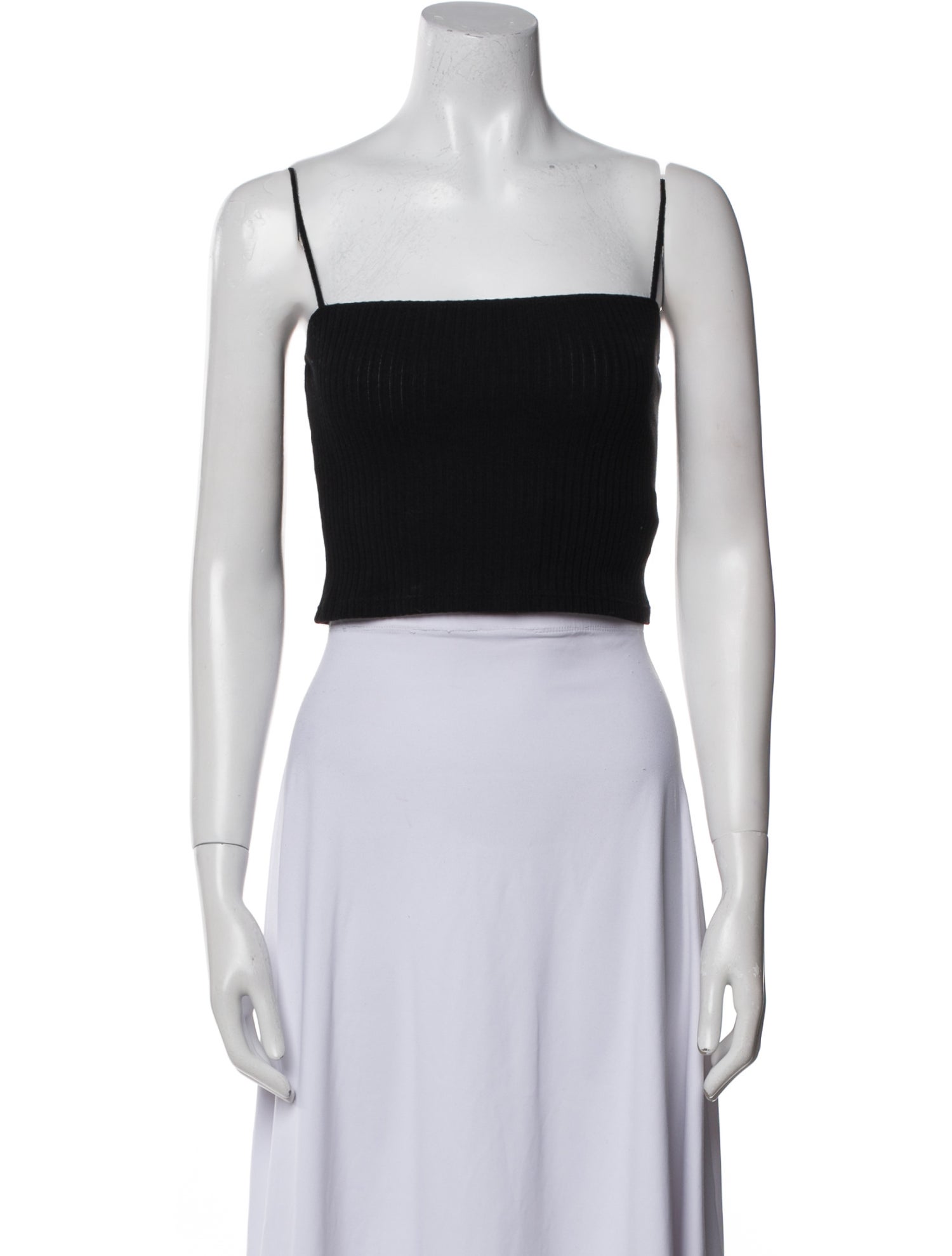 Reformation Square Neckline Sleeveless Crop Top