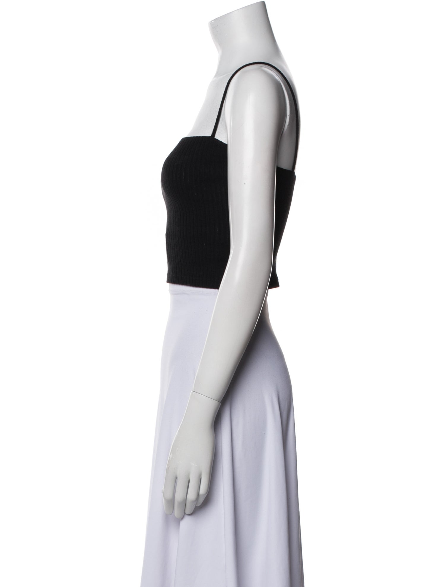 Reformation Square Neckline Sleeveless Crop Top