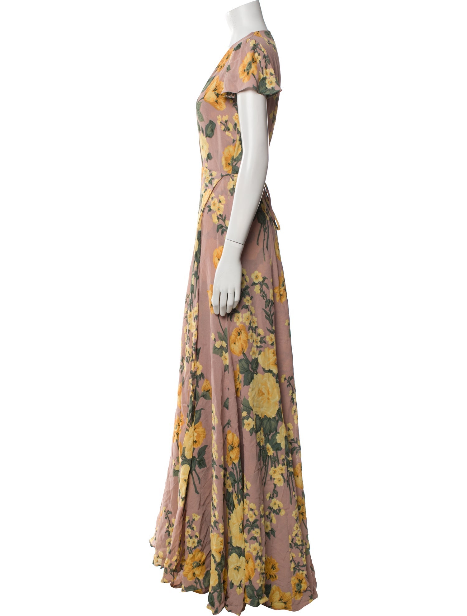 Reformation Chambray Long Dress