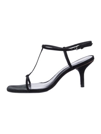 Reformation Leather T-Strap Sandals