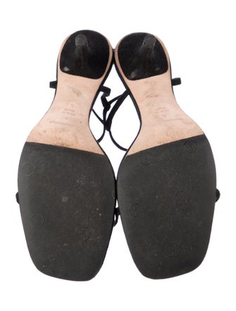 Reformation Leather T-Strap Sandals