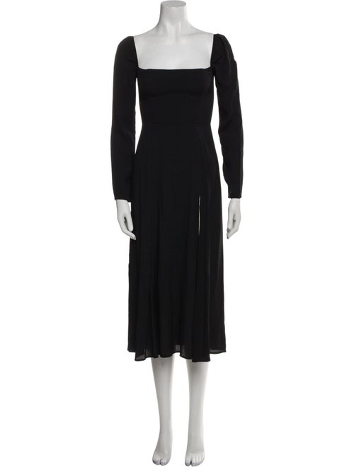 Reformation Square Neckline Midi Length Dress