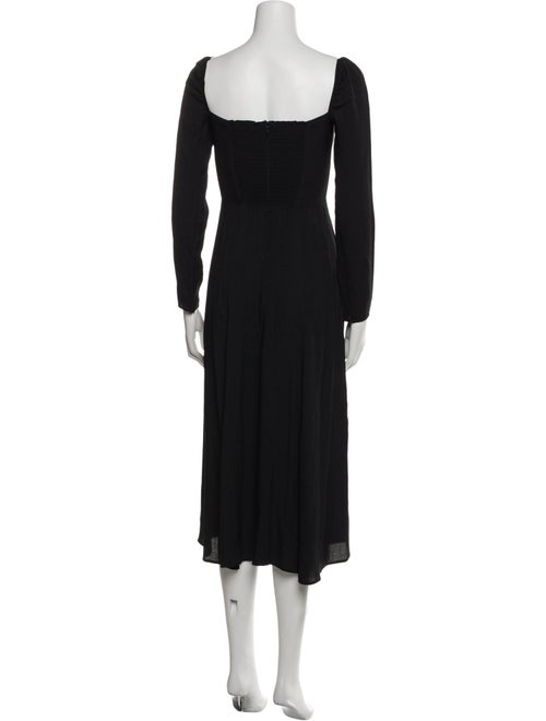 Reformation Square Neckline Midi Length Dress