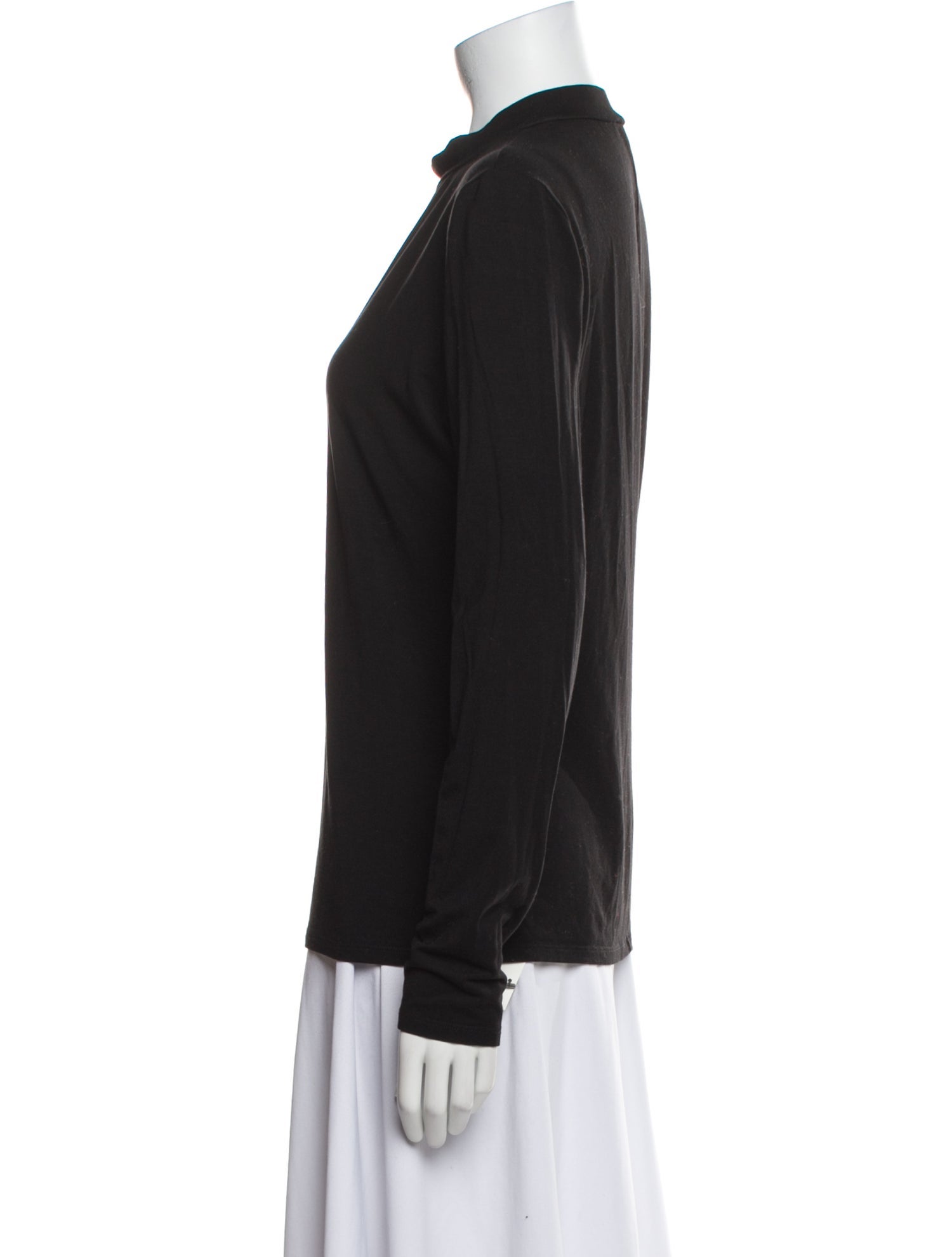Reformation Mock Neck Long Sleeve Sweatshirt