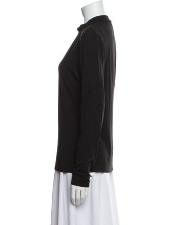 Reformation Mock Neck Long Sleeve Sweatshirt
